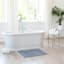 Honeybloom Blue Braided Cotton Bath Rug, 20x30