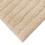 Found & Fable Ivory Striped High-Low Bath Rug, 17x24