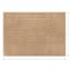 Found & Fable Tan Striped High-Low Bath Rug, 17x24