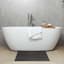 Crosby St. Dark Grey Waffle Cotton Antimicrobial Bath Rug, 17x24