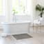 Honeybloom Dark Grey Braided Cotton Bath Rug, 17x24