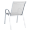 Stackable Sling Patio Chair, Silver & Grey
