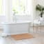 Found & Fable Coral Striped High-Low Bath Rug, 20x30