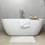 Providence White Primasoft Plus Bath Rug, 17x24
