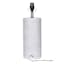Grey Patterned Column Ceramic Medium Table Lamp Base, 18"