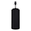 Matte Black Scalloped Medium Table Lamp Base, 19.8"