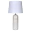 Honeybloom Natural Two-Toned Ceramic Medium Table Lamp with Shade, 24"