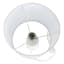 White Hourglass Mini Table Lamp with Shade, 15"