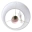Light Pink Hourglass Mini Table Lamp with Shade, 15"