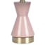 Light Pink Hourglass Mini Table Lamp with Shade, 15"