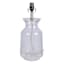 Honeybloom Clear Hammered Glass Medium Table Lamp Base, 18"