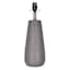 Ty Pennington Grey Braided Design Ceramic Lamp Base, 17.5"