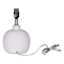 Crosby St. White Textured Round Mini Lamp Base, 11"