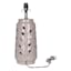 Honeybloom Beige Floral Cutout Ceramic Lamp Base, 18.5"