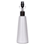 Crosby St. White Tapered Modern Ceramic Medium Table Lamp Base, 17"