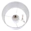 Providence White Ceramic Chevron Textured Medium Table Lamp with Shade, 26"