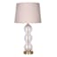 Providence Gold Bubble Glass Medium Table Lamp with Shade, 25"