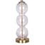 Providence Gold Bubble Glass Medium Table Lamp with Shade, 25"