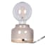 Cream Ceramic Uplight Base, 3.5"