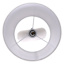 Crosby St. White Ceramic Textured Ring Small Table Lamp with Shade, 16"