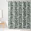 13-Piece Grey Whistling Leaves Shower Curtain Set, 72"