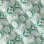 13-Piece Teal Geo Folk Ornament Shower Curtain Set, 72"