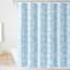 Providence Light Blue Jacobean Songbird Shower Curtain, 72"