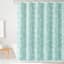 Providence Sea Green Jacobean Songbird Shower Curtain, 72"