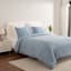 Light Blue Soft Knit Jersey Single Comforter, Full/Queen