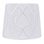 Providence White Tonal Embroidered Small Lamp Shade, 9x11x9