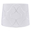 Providence White Tonal Embroidered Medium Table Lamp Shade, 12x14x10