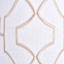 Providence White Tonal Embroidered Medium Table Lamp Shade, 12x14x10