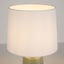 Found & Fable Green Textured Ceramic Small Lamp with Shade, 16"