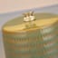 Found & Fable Green Textured Ceramic Small Lamp with Shade, 16"