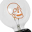 Black Skull Novelty Uplight, 8"