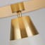 Crosby St. White & Gold Metal Touch Small Table Lamp with Shade, 19"