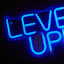LED Level Up Neon Wall Sign, 9.8"