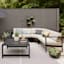 2-Piece Soho Black Steel Patio Sofa