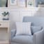 Providence Smith Swivel Accent Chair, Blue
