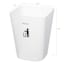 White Keep Clean Trash Bin, 12l