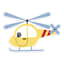 Tiny Dreamers Helicopter Wall Decor, 9x13