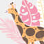 Tiny Dreamers Giraffe Canvas Wall Art, 12"