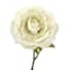 Willow Crossley Cream Real Feel Fabric Ranunculus Floral Pick, 12"