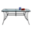 Woodhill Rectangle Patio Dining Table, Black