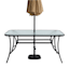 Woodhill Rectangle Patio Dining Table, Black