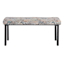 Paisley Chili Outdoor Bench Cushion