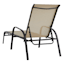 Stackable Sling Patio Chaise Lounge Chair, Taupe