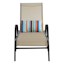 Stackable Sling Patio Chaise Lounge Chair, Taupe