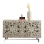 Found & Fable 4-Door Carved Sideboard, Natural