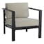 Crosby St. Soho Outdoor Collection Black Steel Seating Chair